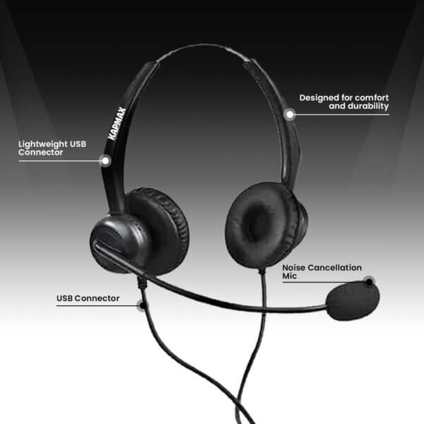 Kapmax headset for call center