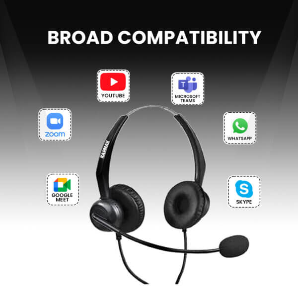 Kapmax headset for dialer softphone