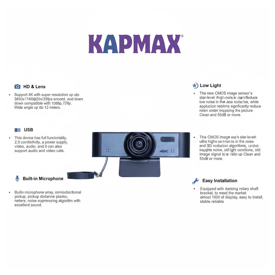 Kapmax 4k Webcam Kc600